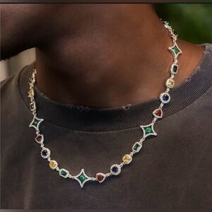 GLD Elegant Multicolor Gemstone Chain